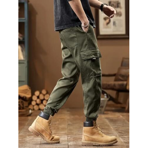 Samfor Cargo Pants For Men || Man Cargo Pants || Stylish Cargo Pant || Cargo Pant With Multiple Pockets || Cargo Jeans Pants Green