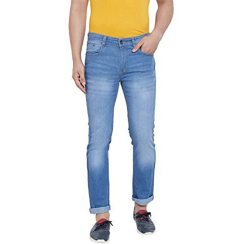 Ben Martin Men's Regular Fit Stretchable 36 Size Light Blue Cotton Denim Jeans Pant For Men, Jj3-13