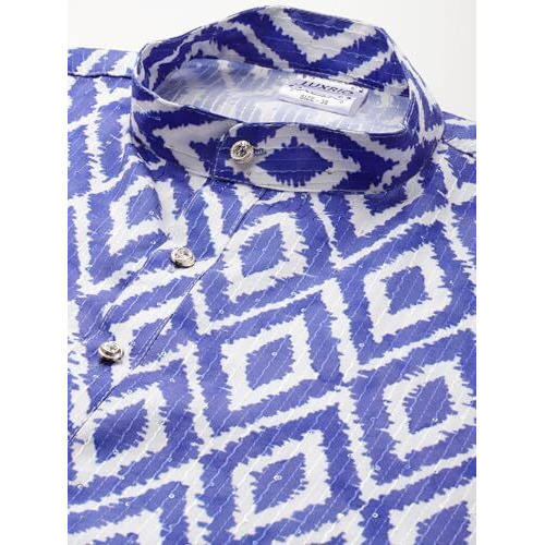 Luxrio Kurta For Men Long Regular Fit(Ktln-75-42) Blue