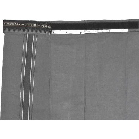 Tuni Mani (Rudratcha Border Men's Cotton Welcro Pocket Dhoti, Vesti/Adjustable For All Size (Single Dhoti) (Grey)