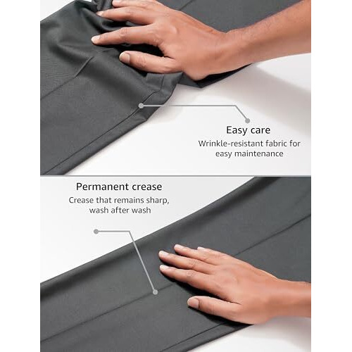 Symbol Premium Men's Mid Rise Slim Fit Formal Pants (Charcoal Grey_36)