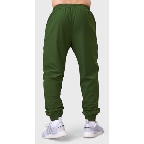 Fuaark Men Oversized Momentum Gym Workout Jogger With Pocket (Small, Olive)