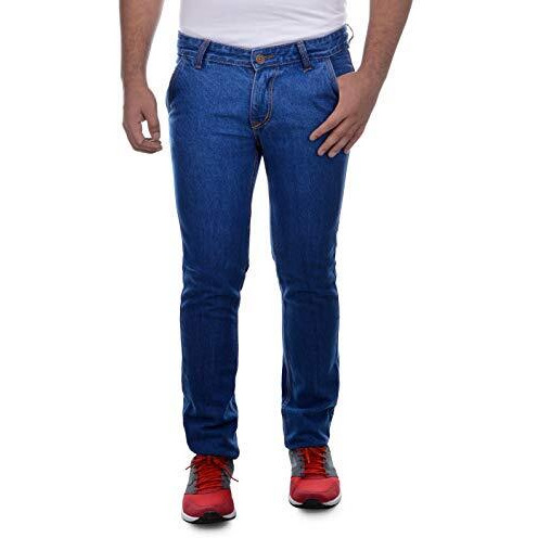 Ben Martin Men's Slim Mid Rise Jeans - Casual Fit Denim Pants With Cross Pockets, Narrow Fit, Lb 38