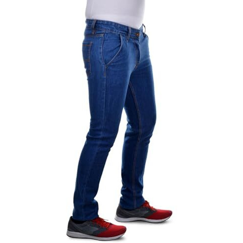 Ben Martin Men's Slim Mid Rise Jeans - Casual Fit Denim Pants With Cross Pockets, Narrow Fit, Lb 38