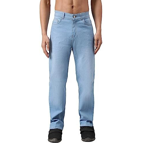 Kotty Men's Cotton Lycra Blend Relaxed Fit Mid Rise Jeans