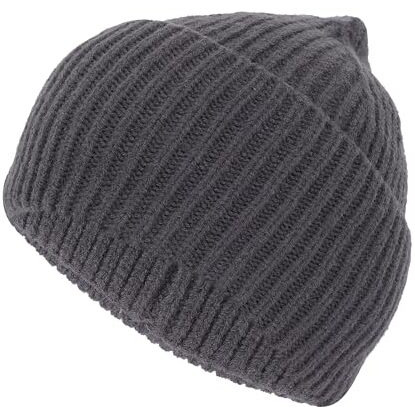 Fabseasons Unisex Warm Acrylic Woolen Beanie Skull Cap - For Men And Women - For Outdoor Activities Grey