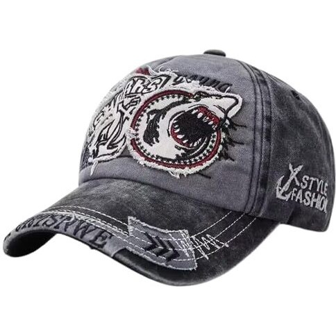 Handcuffs Head Caps For Men Unisex Caps With Adjustable Strap Hats For Summer | Caps Men For All | Sports Cap For Womens | Gym Caps For Men Women | Sports Headwear (Grey)