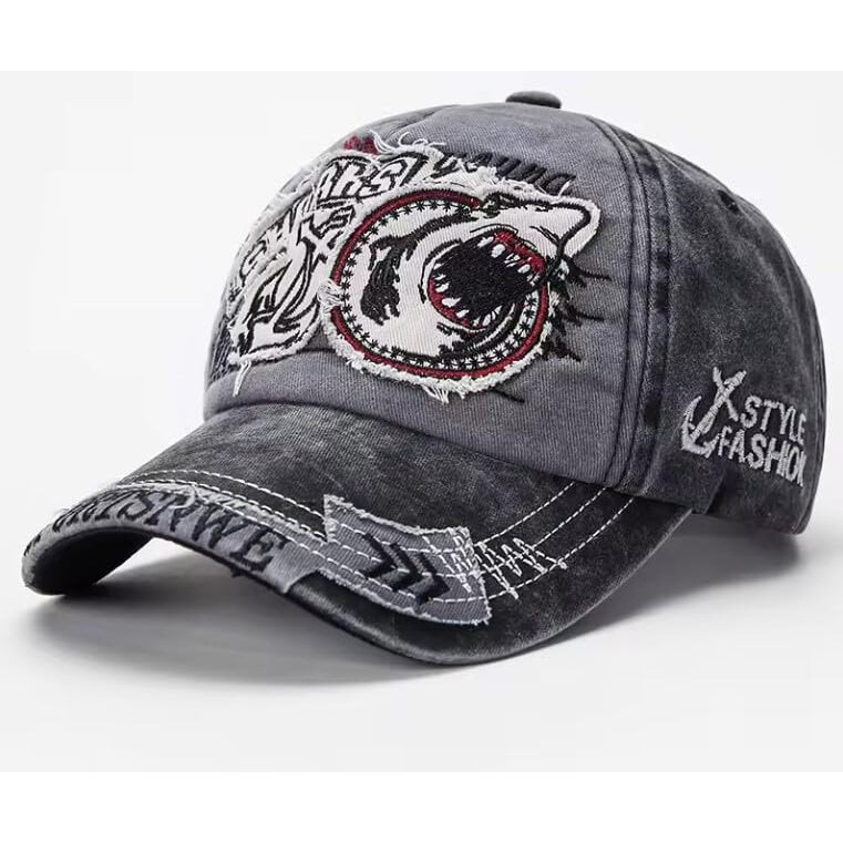 Handcuffs Head Caps For Men Unisex Caps With Adjustable Strap Hats For Summer | Caps Men For All | Sports Cap For Womens | Gym Caps For Men Women | Sports Headwear (Grey)