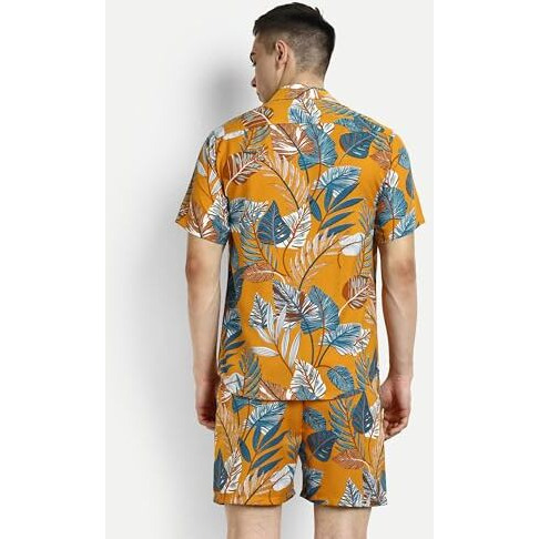 Dhruvi Trendz Mens Rayon Co-Ord Set Regular Fit Night Dress (Dt-Ms-6109&Sh192_Blue_M)