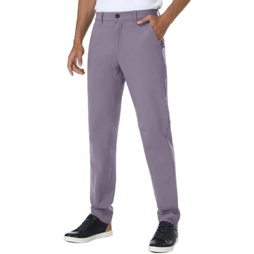 Toplot Men's Trouser Ii Men's Regular Casual Pants Ii Men's Regular Fit Casual Trouser (Pant-5222-Lavender-34)