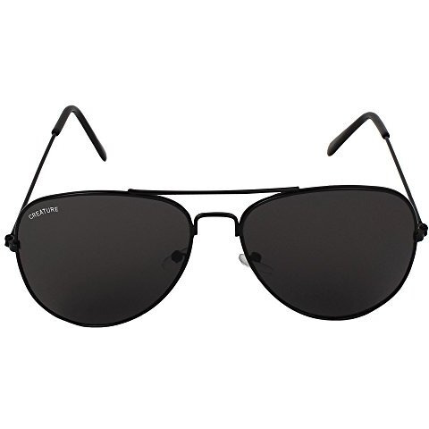 Creature Unisex Sunglasses Combo With Uv Protection (Lens-Jet-Black/Purple||Frame-Black||Sun-004 Doit-001)