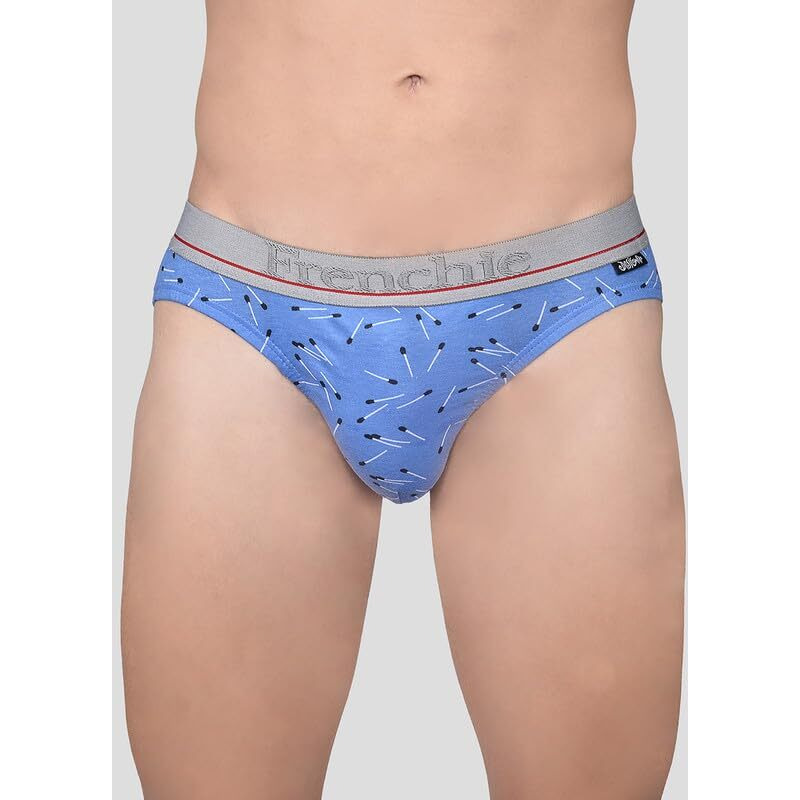 Frenchie Designer Printed Outer Elastic Men's Soft Cotton Briefs | Combo Briefs For Men