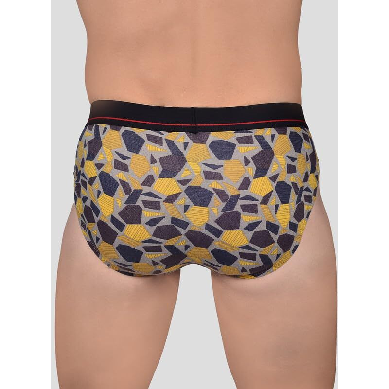 Frenchie Designer Printed Outer Elastic Men's Soft Cotton Briefs | Combo Briefs For Men