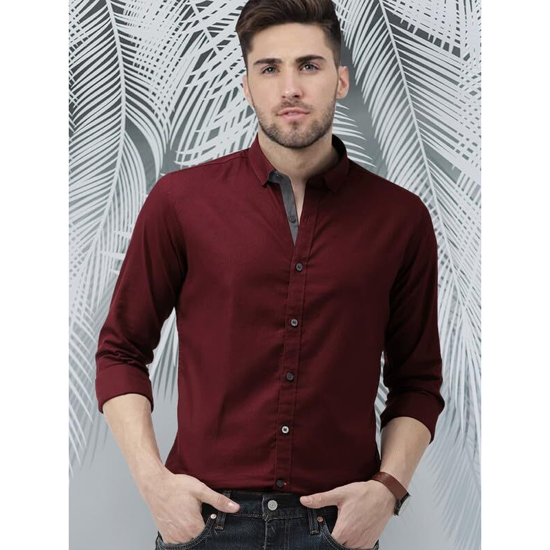 Pinkmint Men's Combo Shirt For Men Long Sleeve Regular Fit Formal Wear Casual Wear