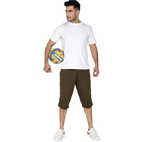 Uzarus Uzmcv21 Men's Capri (Military Green, Xl) Relaxed