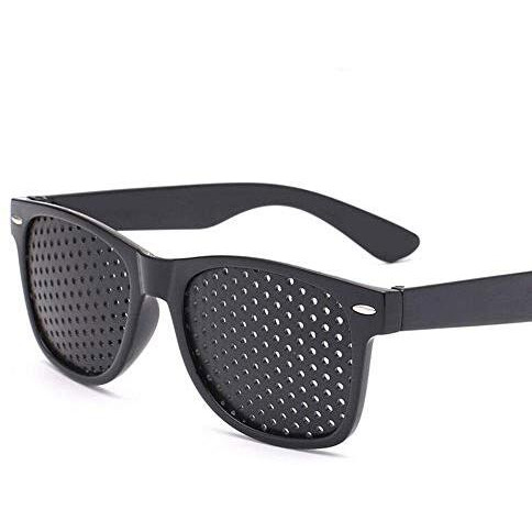 Visions India Lazy Spectacles Pinhole Vision Correction Glasses Eyesight Improvement For Men/Women/Kids (Square-2Pcs.)