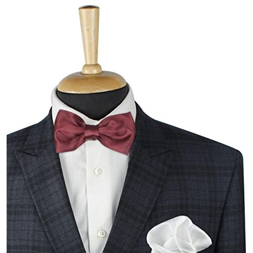 Kavove Solid Essentials Wine Bow Tie