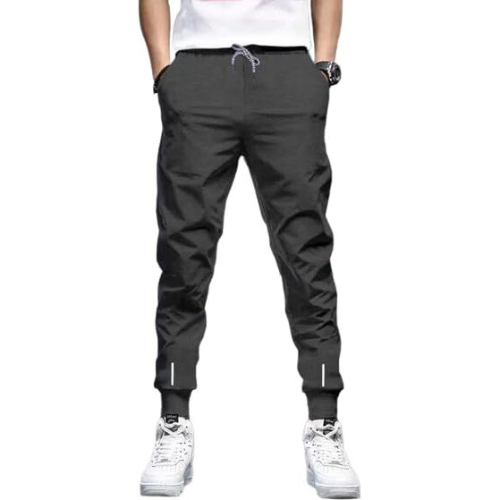 Reya Mens Cotton Grey Trackpant