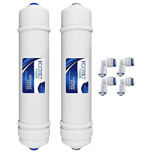 Konvio Neer Carbon And Sediment Filter Set,Cartridge Set Compatible With Ro Water Filters