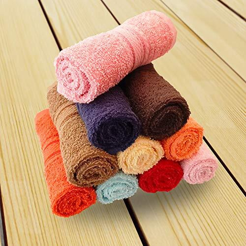 Ksc Shop Premium Luxury Cotton Face Towel Set | Ultra Soft | Extra Absorbent | Hanky | 500 Gsm | Multicolor | 5 Different Colors |