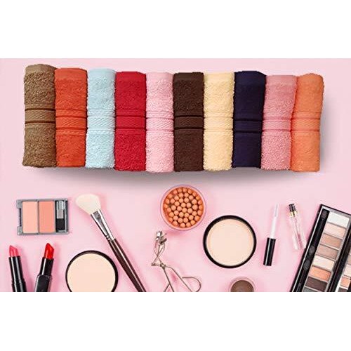 Ksc Shop Premium Luxury Cotton Face Towel Set | Ultra Soft | Extra Absorbent | Hanky | 500 Gsm | Multicolor | 5 Different Colors |