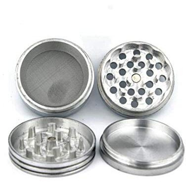 Outontrip Classic Metallic Herb Crusher/Grinder Large With Filter (Herb Grinder/Herb Crusher 52 Mm)