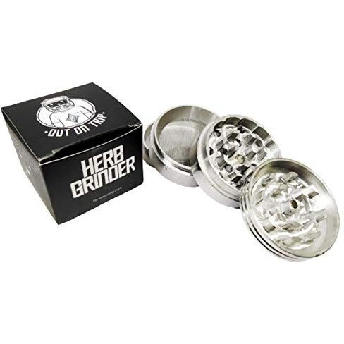 Outontrip Classic Metallic Herb Crusher/Grinder Large With Filter (Herb Grinder/Herb Crusher 52 Mm)