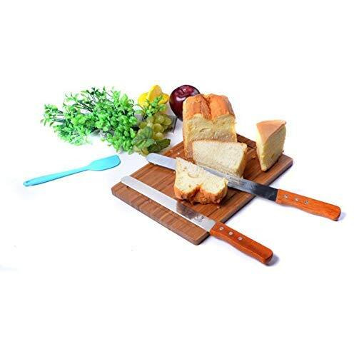 Zollyss 10 Inch Cake Knife Multiform Bread Knife Stainless Steel Serrated Bread Slicer Knife Steel Knife