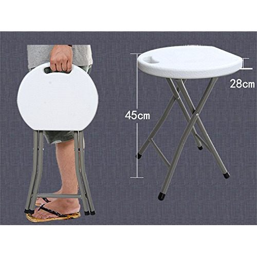 Parasnath Folding Plastic Stool (Color Randomly Selected), 31 Cm, Multicolor