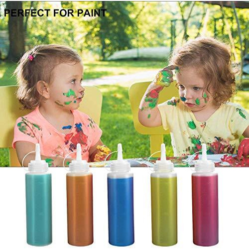Zollyss Plastic Squeeze Bottle Ketchup Mustard Honey Oil Sauce Dispenser Bottle, White, 650Ml (3 Pcs)