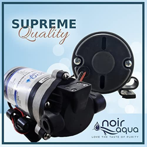 Noir Aqua Ro Booster Pump Motor 100 Gpd Heavy Duty Diaphragm Motor, Input 24V Dc, 100% Copper Winding, 2 Year Warranty, Suitable For All Water Purifiers, Diaphragm Booster Pump