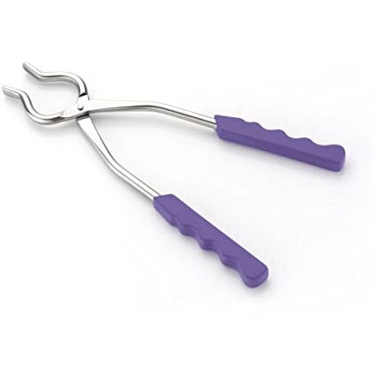 Happi Pincers For Kitchen Sandasi/Pakkad/Sansi/Pincers For Cooking Tongs Stainless Steel Plastic Handle