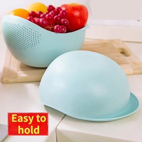 Mosquick Big Size Rice Strainer Chalni For Kitchen, Colander For Kitchen, Rice Drainer Sieve Kitchen Vegetable Washing Basket Strainer Bowl Channi For Fruits Vegetable Rice Pasta
