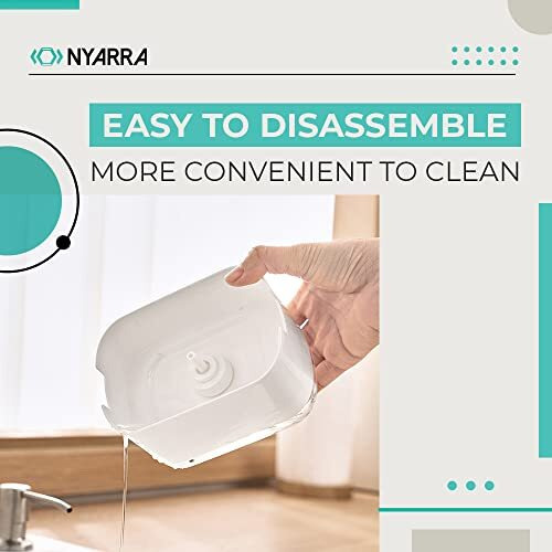 Nyarra Abs Soap Dispenser For Kitchen With Sponge Holder 300Ml,Hollow Design,Durable&Smooth Body,Rust Proof,2 In 1 Liquid Soap Dispenser,Sink Dish Washing Soap Dispenser Set [Nr-1861]