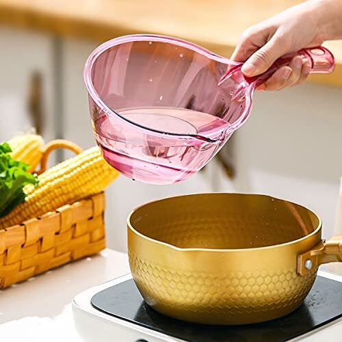 Wolpin Bathroom Mug With Handle Plastic (1 Piece) Transparent Mug For Kids, Washing, Vegetables, Cleaning Home, 1 Liter