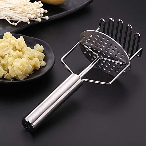 Xariya Stainless Steel Potato Masher | Pav Bhaji, Vegetable Smasher (Silver)