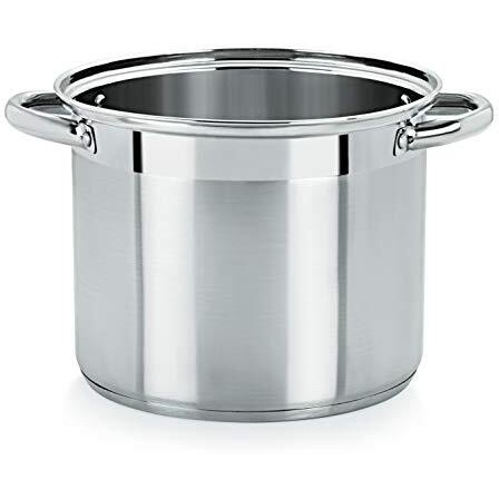 Pristine Stainless Steel Multi Purpose Steamer Set With Glass Lid/Steamer/Modak/Momo Maker With Glass Lid 5Qt / 4.7Ltrs, 2 Inner Pcs (4 Piece, Silver)