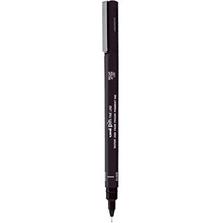 Uniball Pin-200 0.5Mm Fineliner Drawing Pen | Water & Fade Proof Pigment Ink | Ideal For Technical Drawing, Mandala, Calligraphy, Sketching, Doodle Drawing & Diy Crafts | Black Ink, Pack Of 3