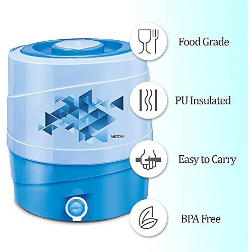 Milton New Kool Rover 18 Insulated Water Jug, 16 L (Blue)