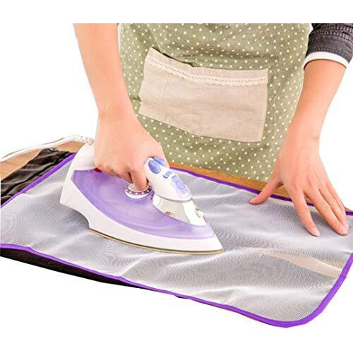 Swab Ironing Mesh Cloth Guard Protective Press Mesh Mat For Clothes Iron, 40 Cm X 60 Cm, Multicolour Fabric
