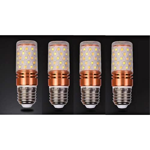 Groeien Tricolor Corn Led Light - 12W Filament Bulb With 420 Lumen (Warm White, Cool White And Natural White) - Pack Of 4([E27 )