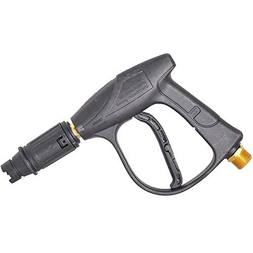 Starq Stainless Steel Gun For High Pressure Washer With Safety Lock M22-(Black)Foam Lance Compatible