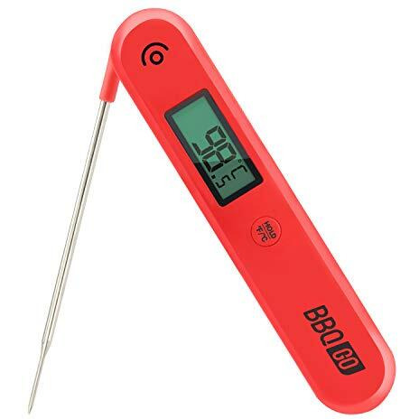 Inkbird Digital Meat Thermometer, Bg-Hh1C Instant Read Cooking Food Thermometer With Foldable Probe And Large Screen For Meat, Grill, Bbq, Milk And Bath Water