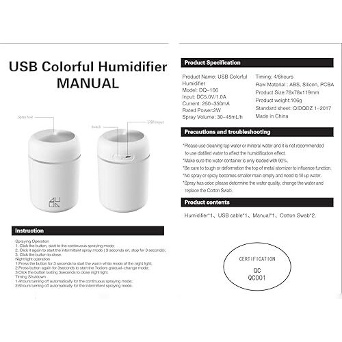 Pure Aroma Essential Oil Diffuser Humidifier For Room - Best Car, Home, Office Perfect Birthday, 300 Ml