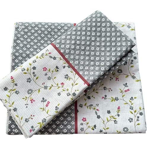 Homescape 100% Cotton Summer Topsheet/Odhne Wali Chaddar Single Bed 300 Tc (Grey_Pack Of 2)