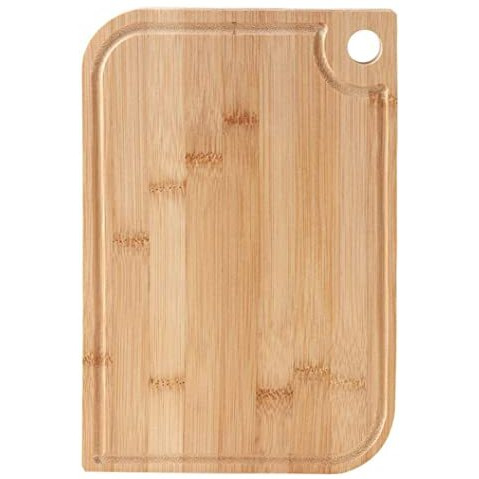 Inovera (Label) Bamboo Kitchen Vegetables Fruits Chopping Cutting Board With Juice Groove, 33L X 23B X 1.5H Cm, Brown (Bamboo Wood)