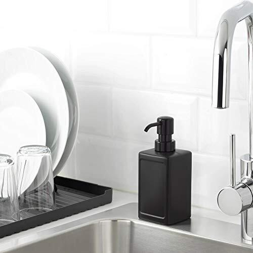 Ikea Soap Dispenser For Bathroom, Kitchen Sink, Black, 450 Ml (15 Oz). Rinnig(Polyethylene Plastic)
