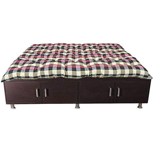 Citikarts Soft Cotton Filled Multicolour Double Bed Mattress | Cotton Gadda (6 X 6 Ft Or 72 X 72 Inch) Double Bed King