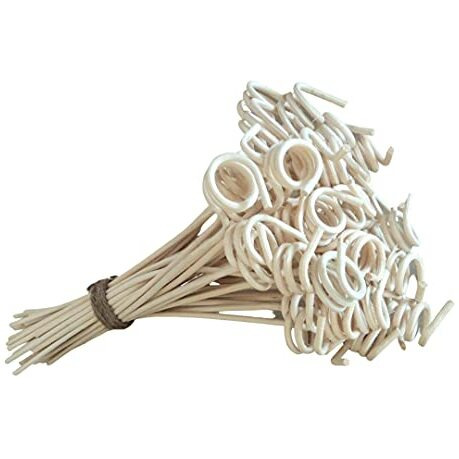 Pure Source India Rattan & Wicker Spiral Reed Diffuser Sticks | Decoration Sticks For Vase (6 Inch - 10 Pieces)