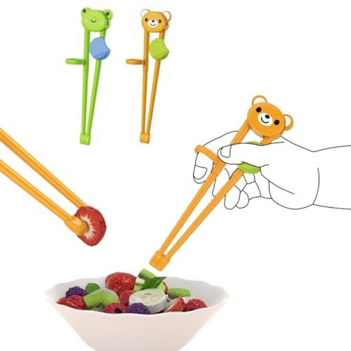Aston Andia 2Pcs Training Chopsticks For Kids For Beginners Adults,Animal Style Learning Chopsticks For Beginners